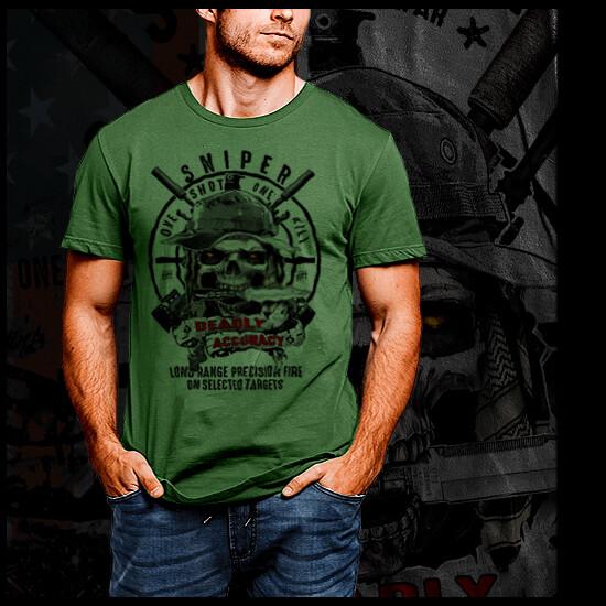 Sniper Military Marksman Combat Sharpshooter Special Forces Infantryman Unisex T-Shirt