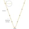 French simple necklace niche design with drill mixed drill collarbone chain high-end necklace stainless steel jewelry women