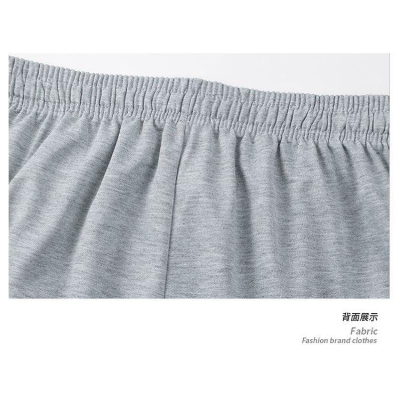 Men's Summer Gray Lightweight Drawstring Elastic Waist Casual Comfortable Daily Shorts