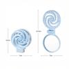1Pcs Mini Portable Scalp Massage Comb 2 In 1 Foldable Comb With Makeup Mirror For Travel Easy To Carry Great Gifts