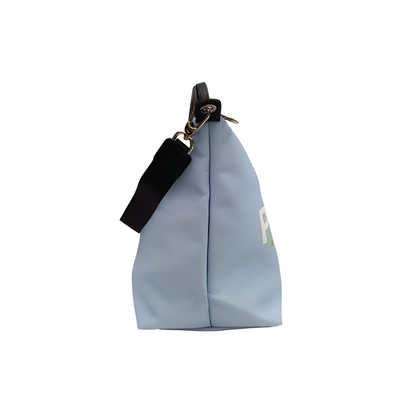 Longchamp Printed Zipper Closure Canvas Tote Travel Bag Women Bags Sky-Blue L1624MSI028