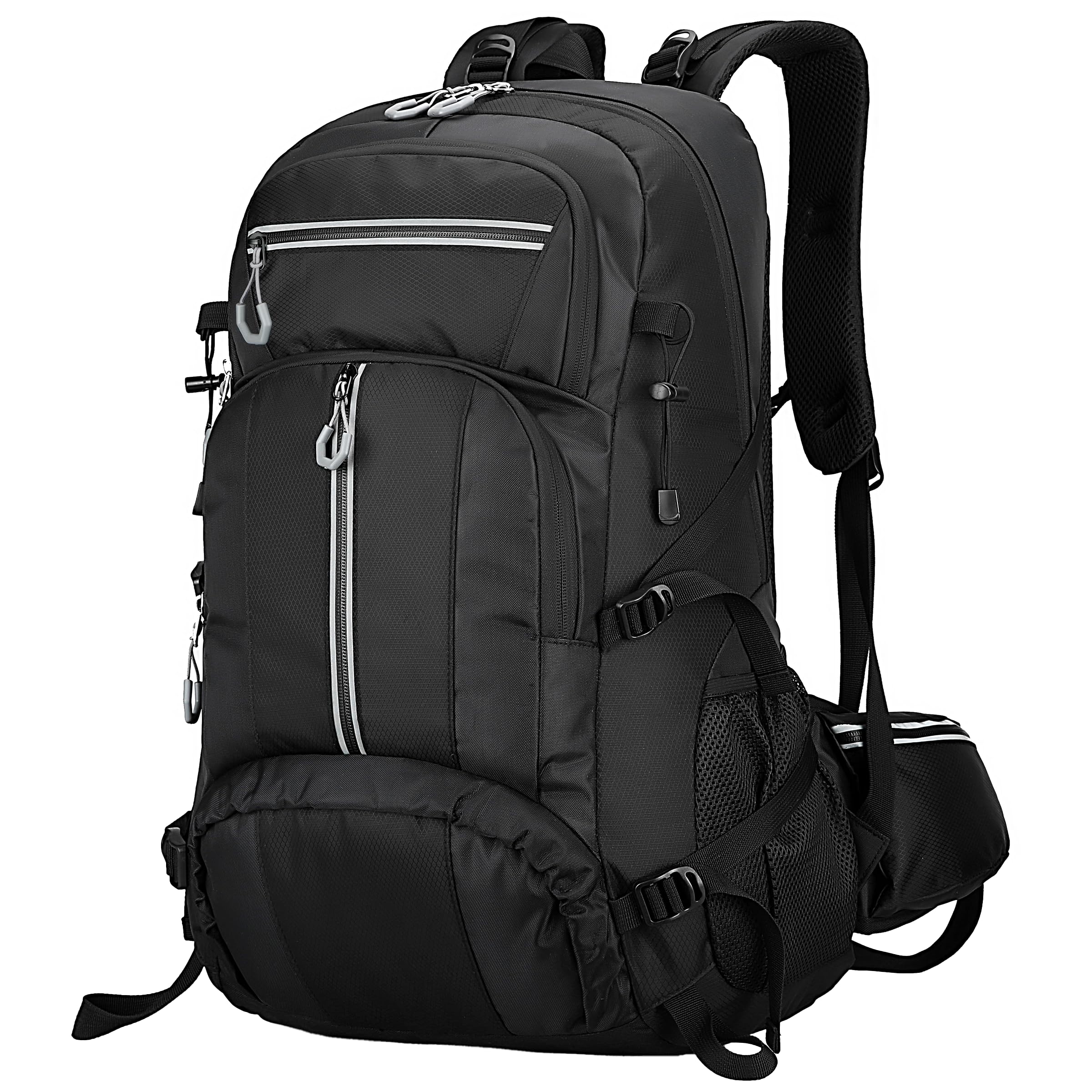 [Kayiyasu] 50L Large Capacity Hiking Backpack, Outdoor Rucksack, Waterproof, Multifunctional, Durable, Lightweight Backpack, Emergency Preparedness,