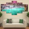5 Panel/piece HD Print Popular Animated Waterfalls Wall Art wall posters Canvas Art Painting For home living room decoration