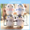 Pinguin Plüschtier Schlüsselanhänger Rucksackanhänger Weiches Kaninchenfell Stofftier 14cm Geschenk für Kinder