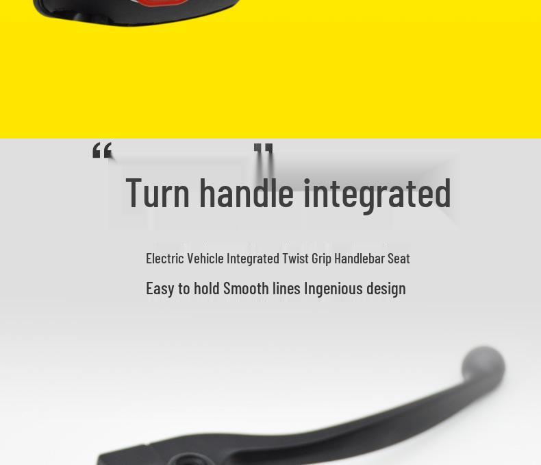 Electric Vehicle Handlebar Combination Switch with Twist Grip, Horn, Start, Headlight & Turn Signal Functions