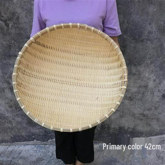 Bamboo Handmade Woven Basket - Steamed Bun, Bread Storage & Draining Sieve