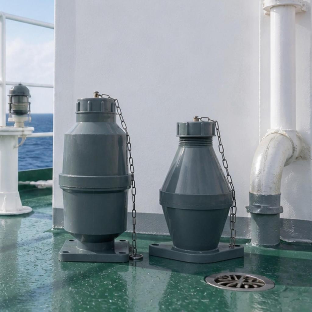 Marine Drainage Drain with Tethered Cap | Resistant Construction, Secure Threaded Connection, Boat