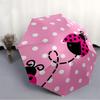 1pc Ladybug Polka Dot Automatic Opening/Closing Umbrella with Operation & Windproof Canopy - Folding Design, Holiday Gift yy260225105