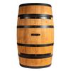 Wine Rack - Creative Cooper - Wooden Barrel with Doors, Alcohol Bottle Storage Furniture, 80x50 Cm, Oak
