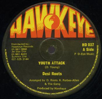 

12inch Record DESI ROOTS - Youth Attack HD037 Hawkeye 1981 UK Reggae, Ska & Dub Used