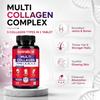 Nutrabud Multi Collagen Complex For Women Men 90 Tablets Hydrolyzed Peptides With Types I II III V X For Skin Hair Joints