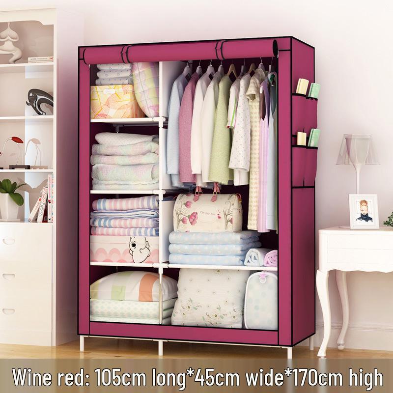 Yarui Fan Compact Dustproof Cloth Wardrobe for Dormitory