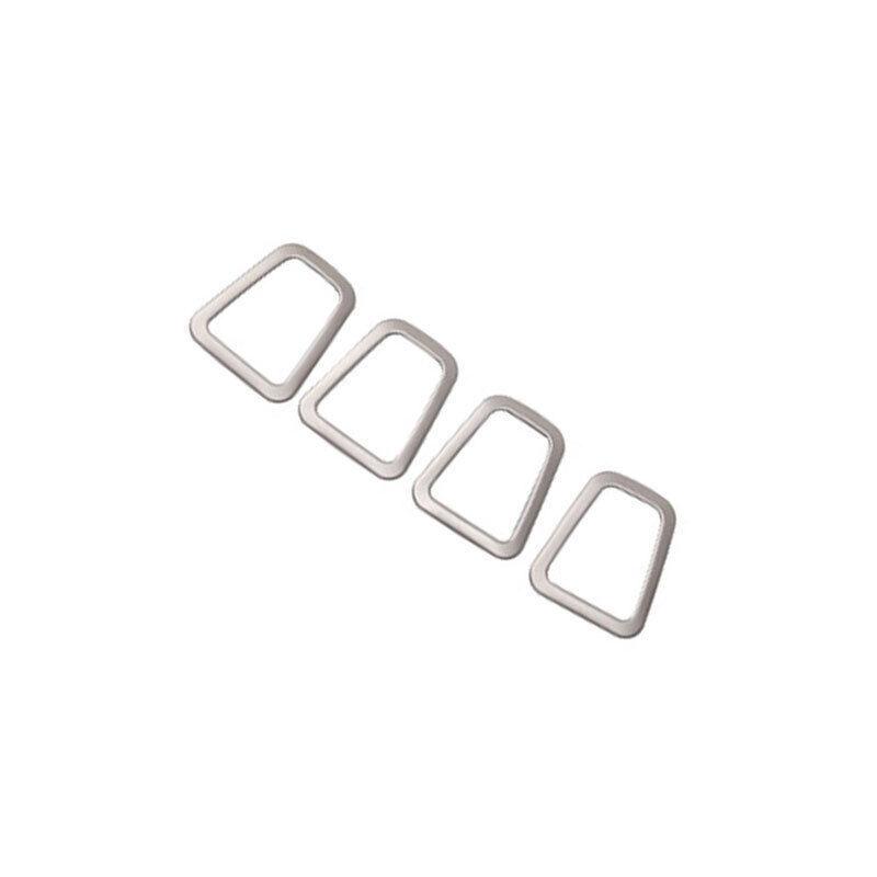 Fit For Volvo XC90 2016-  Matte Silver Rear Trunk Hook Cover Trim 4PCS