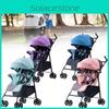 Wheeled Four Baby Stroller Lightweight Foldable Convertible Seat Multifunctional