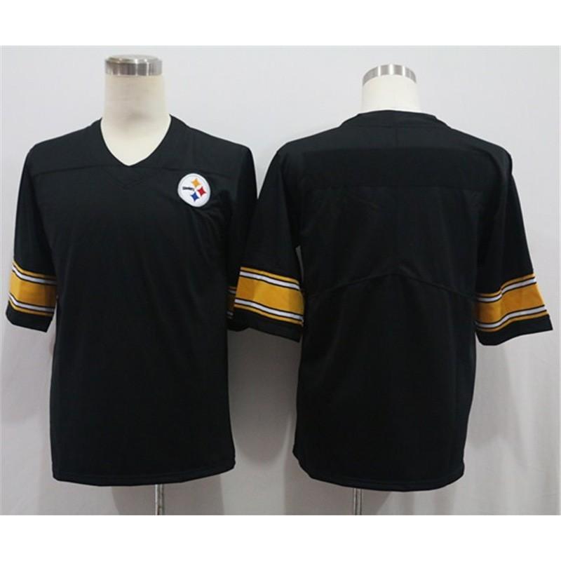 Pittsburgh Steelers Embroidered Rugby Jersey T-Shirt Men Women Loose Fit Cotton Short Sleeve Sportswear