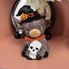 New Halloween Resin Statues with Spider Pumpkin Highland Cow, Desktop Decor Ornaments for Home & Office
