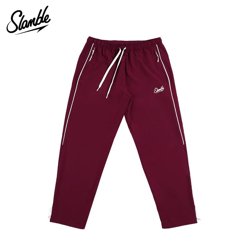 Slamble Pantalons de Sport Droits Couleur Unie Américaine Automne Hiver Pantalons Jogging Homme Pantalons Décontractés Basket-ball Course à Pied Pantalons