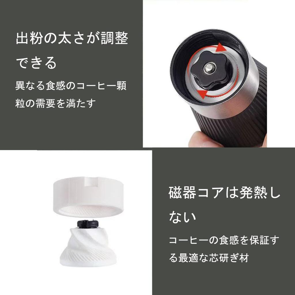 Portable, 160ml Capacity Ceramic Coffee Mill with Adjustable Coarseness, Transparent Cover for Viewing Inside, Perfect for Travel, Camping, Office,