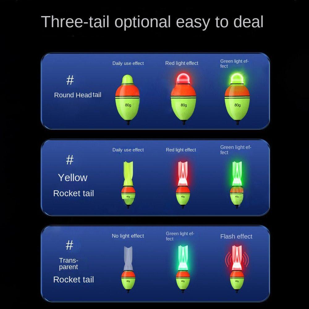 5pcs Light Stick Luminous Float Long Casting Plastic Bobber 2025 EVA Fishing Float Night Fishing