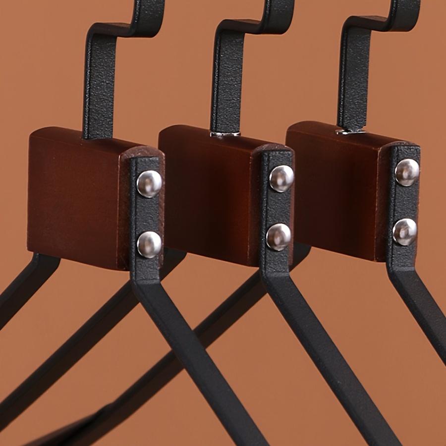 Thickened Wide-shoulder Beech Iron Suit Hanger Seamless Non-slip Paint Metal Hanger Home Hotel Dry and Wet Dual-use Hange