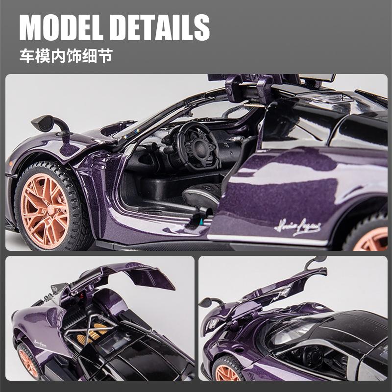 1:32 Huayra Dinastia Chinese Dragon Special Edition Alloy Metal Diecast Model Car Simulation Vehicle Home Trendy Ornament