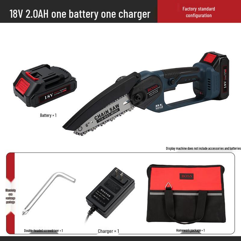 BOSS 18V Cordless Mini Chainsaw CN plug (adapter included)