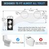 Cold Water Bidet Attachment - Dual Spray Nozzle for Feminine & Posterior Wash, Pressure Adjustment