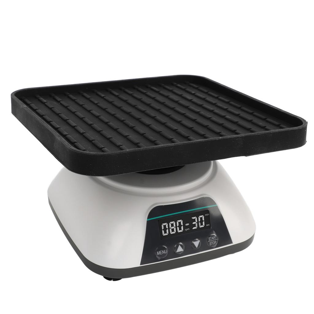 Orbital Shaker Digital Display 10 degrees  Tilting 20‑80RPM Adjustable 10s‑99min Timing 0.8kg Capacity Shaker Table US