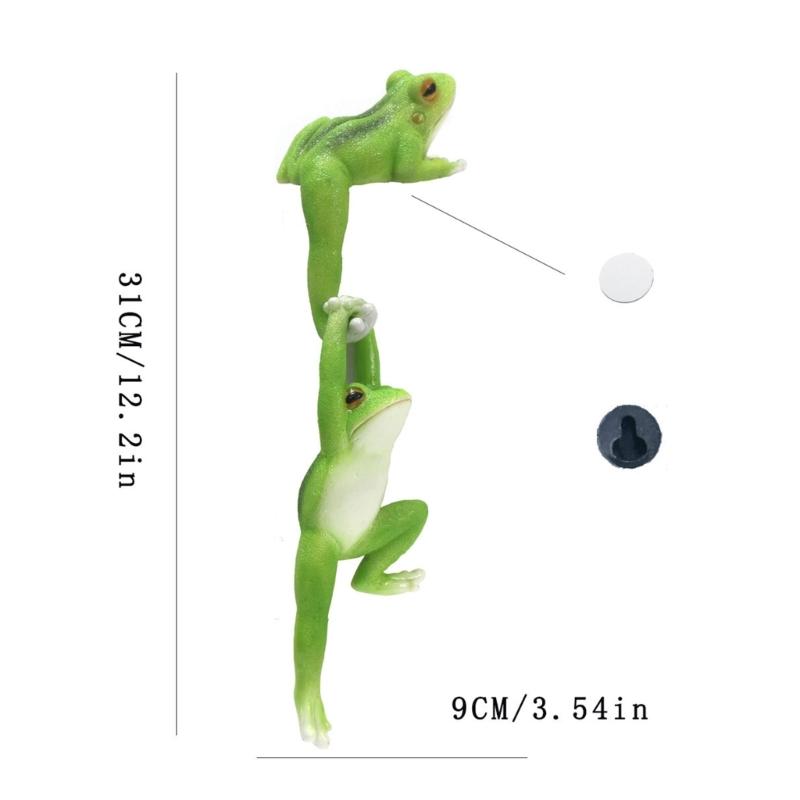 Funny Frogs Figurine Planter Hangers Hanging Flowerpots Ornaments Resins Animal Statues Home and Garden Decoration Gift