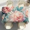 Peony Flower Painting Party Decor Dining Room Home Kitchen Patios Waterproof Stain-Proof Table Cloth