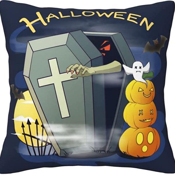 

Halloween New Style Pillow Cover Temu Floral Letters Living Room Sofa Home Pillow Cushion Pillow Cover Premium 45 * 45Cm [without core]