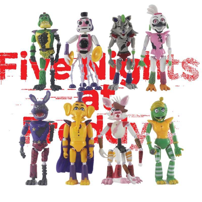 Five Nights At Freddy's Leuchtende Actionfiguren Set 6/8 Stück