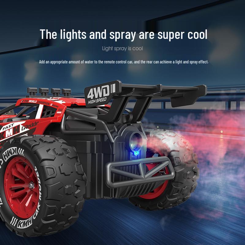 Mașină de teren de mare viteză cu telecomandă 2.4G cu spray Big Foot - Jucărie pentru copii