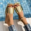 Fashion Women Home Slippers Hotel Travel Non-Slip Bathing House Slippers Unisex Flat Shoes Fashion Outdoor Luxury Slippers Slides Women