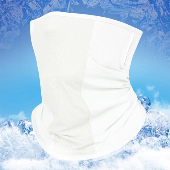 Summer Cycling Face Guard Neck Gaiter Windproof UV Protection Breathable Cooling Ice Silk Men Women Outdoor Bandana Neck Scarf Face Shield