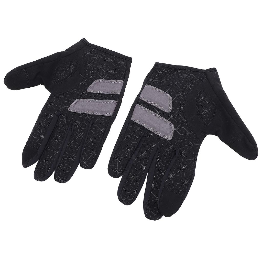 1 pereche de mănuși de ciclism cu degetul complet cu ecran tactil, mănuși de antrenament cu degetul complet, absorbante de șoc