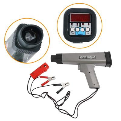 Digitale Motor-Zündzeitpunktpistole 12V Zündzeitpunktpistole Motor-Zündzeitpunkt Stroboskoplichtpistole für Auto Motorrad Marine Autowerkzeug