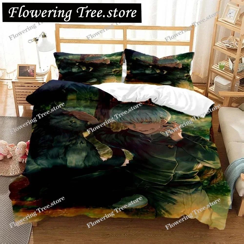 Jujutsu Kaisen Digital Print Polyester Bedding Sets Covers Boys Duvet Cover Set For Teens Bedding Set 025
