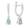 Silver Earrings with Natural Topaz 1.693ct (2194583)
