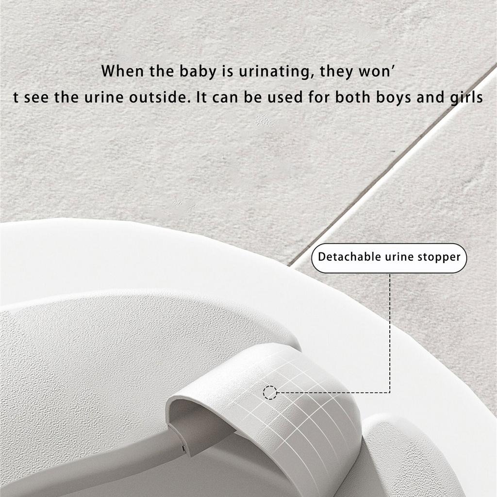Siège de toilette de voyage pour enfants Pliable Gain de place Forme d'ours Siège Potty Pliable pour bébé Base Antidérapante pour la Maison l'Extérieur