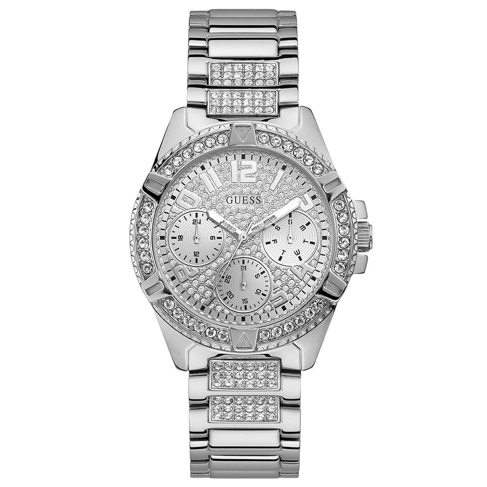 Guess W1156L1 Damen-Armbanduhr Frontier Silber