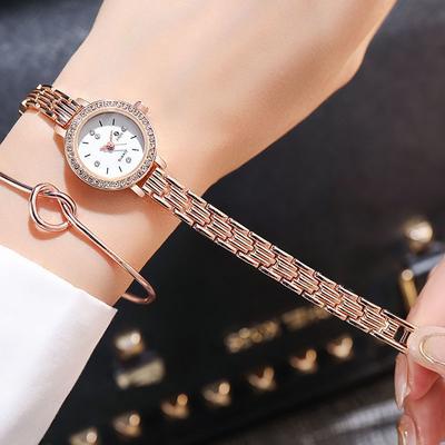 Bracelet Watch Fashion Rhinestone Belt Diamond Watch Girl Women'S Watch Lady Steel Belt Girl Girlfriend Quartz Watch