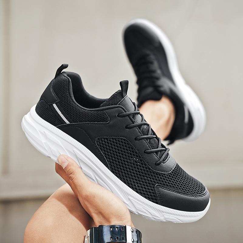 38-48 Summer Men's Sports Shoes Breathable Casual Shoes Flying Weaving Outdoor Running Shoes