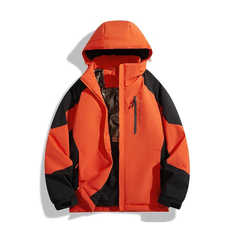 Winter new couple outdoor black technology graphene windproof waterproof anti-fouling mountaineering jacket cotton coat