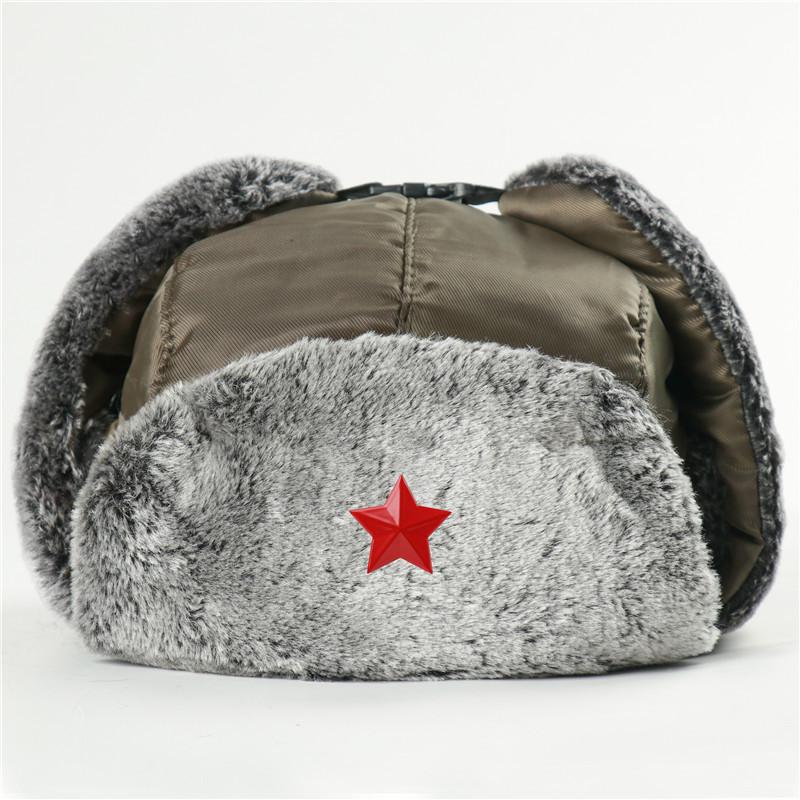 

Ветрозащитные и водонепроницаемые мужские и женские уличные шапки Утепленные ушанки Русские термошапки average size