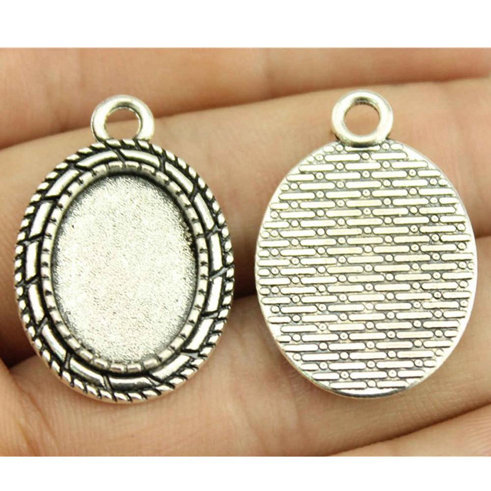 Owalna szklana baza kaboszonowa, oprawa, ramka pasująca 18x25mm 13x18mm, akcesoria, części, męska biżuteria, masywna, oryginalna dla Ciebie