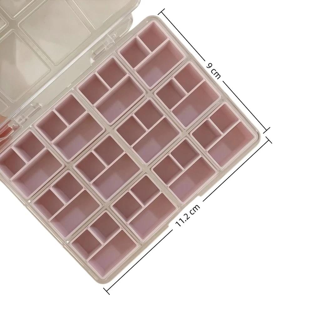 Compartment 36 Grids Nail Art Storage Box Transparent Jewelry Storage Box  for Nail Accessories