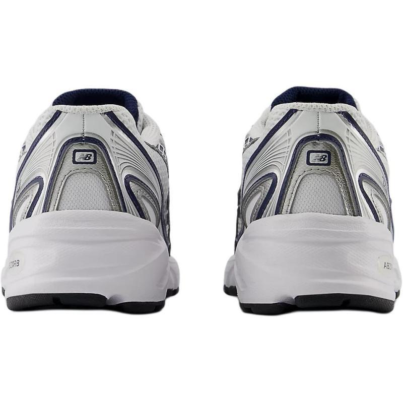 New Balance NB 740 Abrasion Resistant Low Top Kids Lifestyle Shoes White Silver Black Sneakers GR740WN