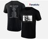 Tricou cu datele turneului mondial Eric Clapton Slowhand 2025