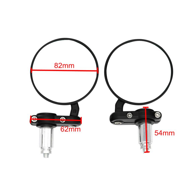 LMoDri Oglinzi retrovizoare universale pentru motociclete rotunde 7/8 inchi Capat bară laterale pentru motociclete